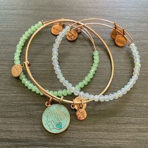 Alex and Ani Rose Gold You Are Enough Stack